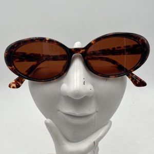 Vintage Elizabeth Arden Tortoise Oval Sunglasses Frames EA Sun 3